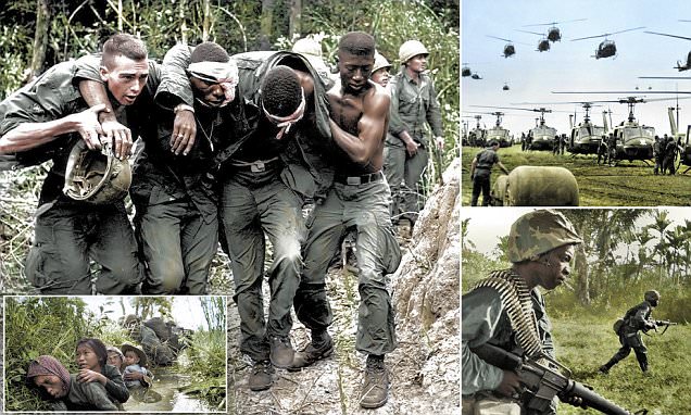 Perang Vietnam `Penuh Warna` hasil Restorasi Foto Hitam Putih
